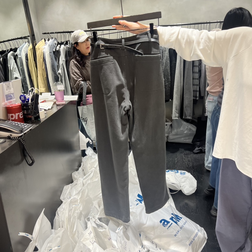 TUG東大門㊣代購女裝新款推薦休閑真品休閑褲不含腰帶針織褲TUG休閑褲