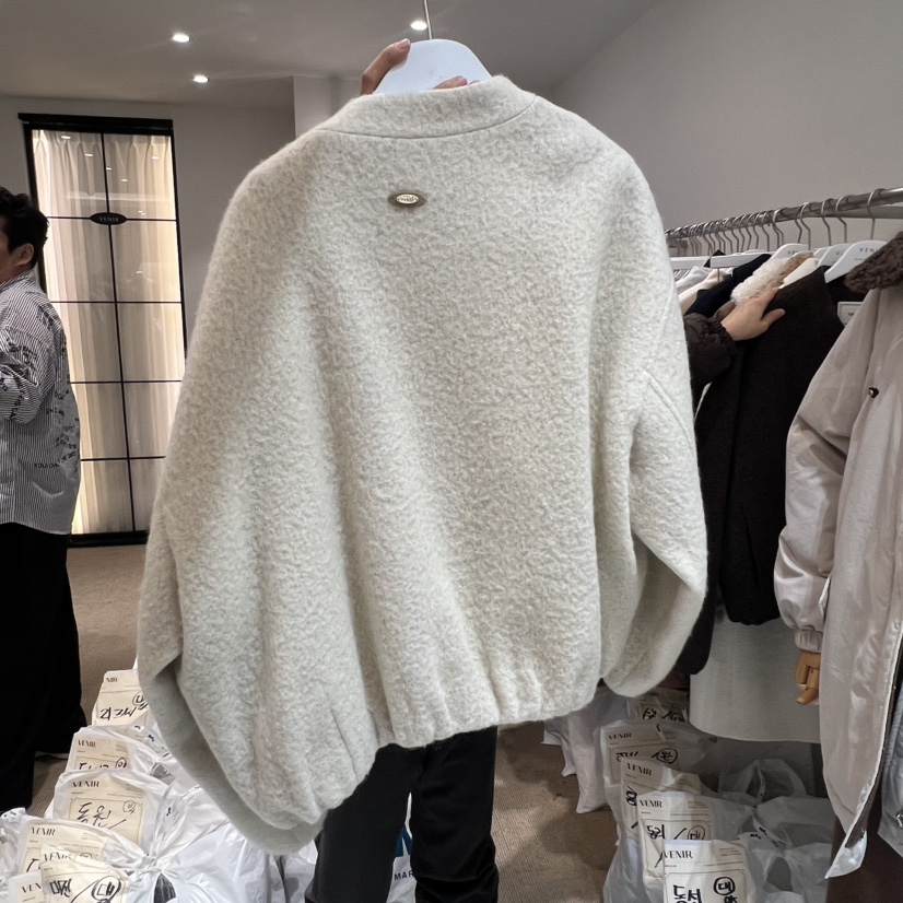 VENIR-a東大門㊣直郵女裝新品真品職業休閑25秋冬短款大衣棉VENIR-a短款大衣