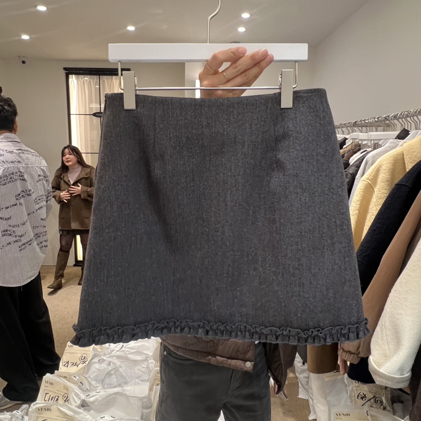 VENIR-a東大門㊣代購女士新款休閑人氣熱賣25秋冬職業短裙VENIR-a短裙