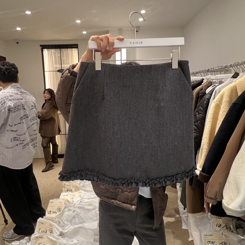 VENIR-a東大門㊣代購女士新款休閑人氣熱賣25秋冬職業短裙VENIR-a短裙圖色1