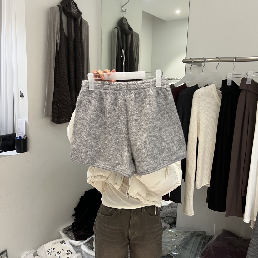 AUBE東大門㊣直郵女裝新品職業推薦熱賣人氣真品休閑短褲加絨AUBE短褲