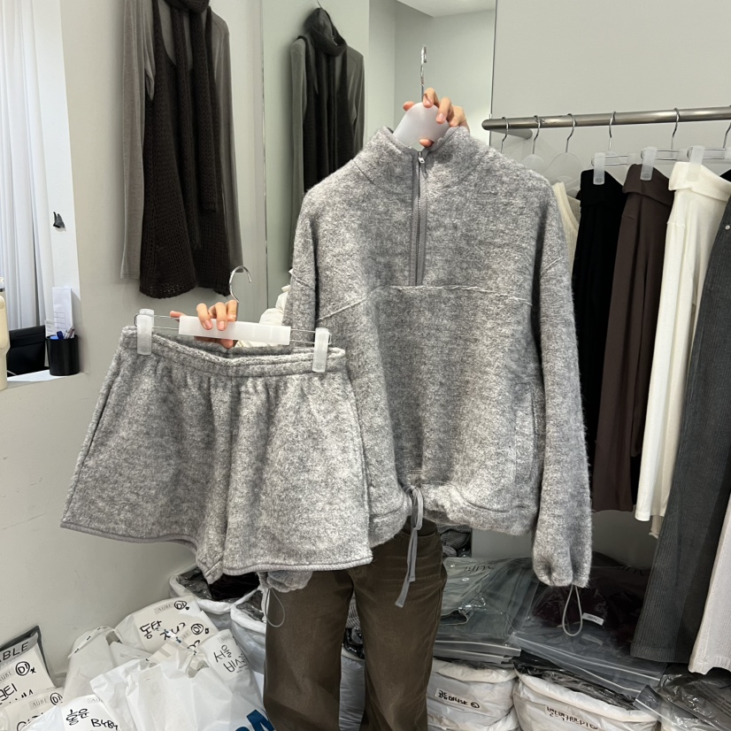 AUBE東大門㊣直郵女裝新品職業推薦熱賣人氣真品休閑短褲加絨AUBE短褲