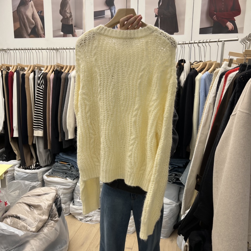 MOI-A東大門㊣直郵女裝新款休閑推薦人氣真品時尚職業針織衫MOI-A針織衫