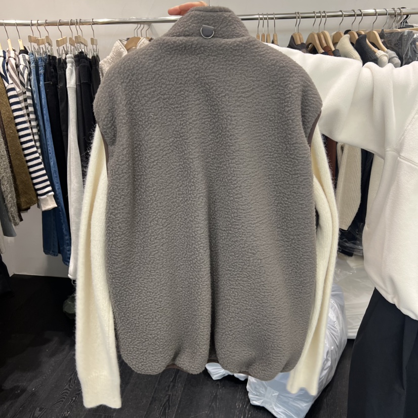 TAFFETA東大門㊣實拍女裝新款人氣時尚休閑馬甲不含內搭抓絨TAFFETA馬甲