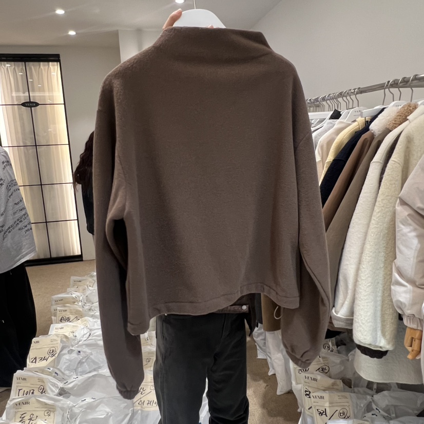 VENIR-a韓國直郵㊣女裝新品熱賣真品時尚推薦人氣衛衣拉鏈VENIR-a衛衣