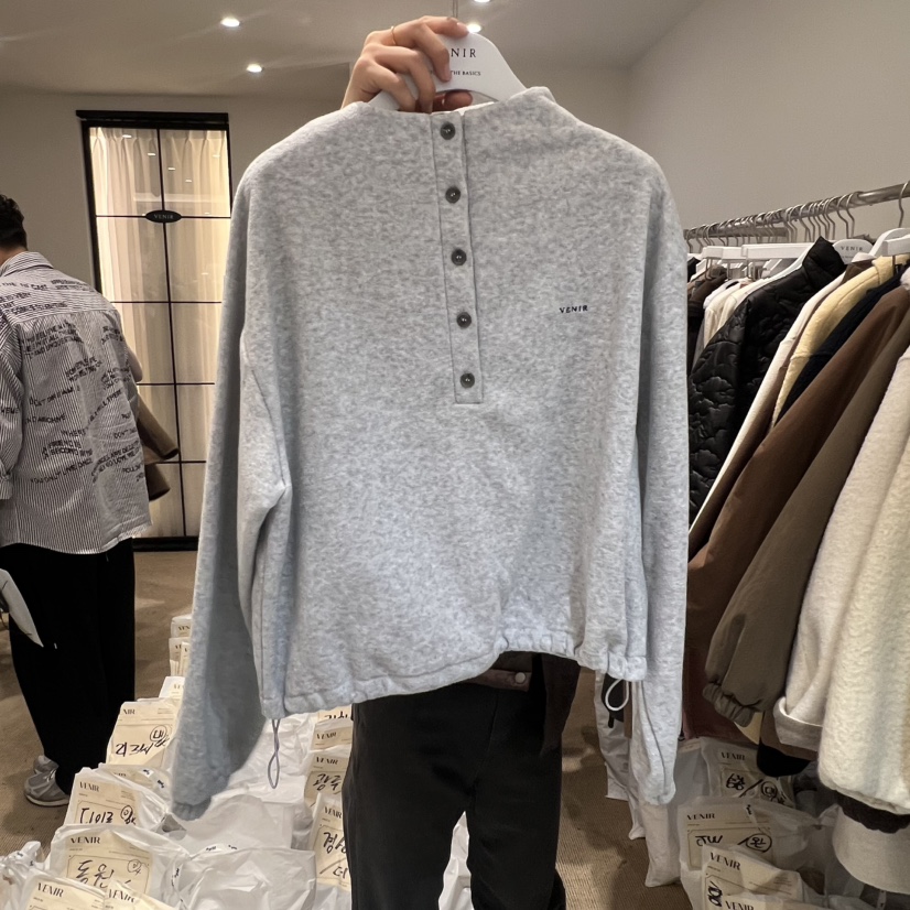 VENIR-a韓國直郵㊣女裝新品熱賣真品時尚推薦人氣衛衣拉鏈VENIR-a衛衣圖色3