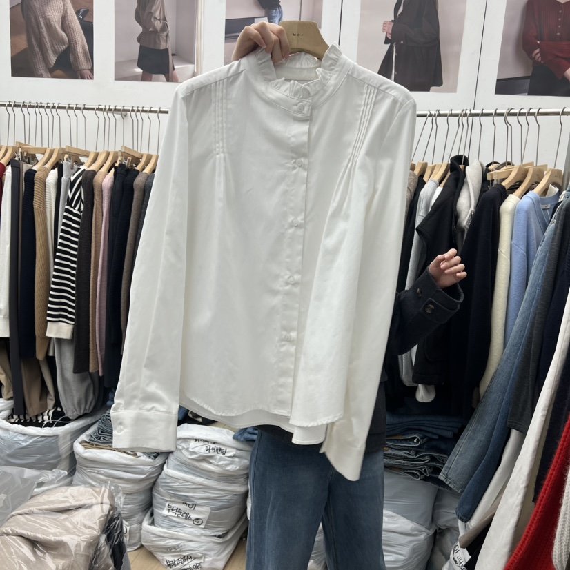 MOI-A韓國代購㊣女士新款職業推薦熱賣25秋冬真品襯衫蕾絲衫MOI-A襯衫/蕾絲衫圖色1