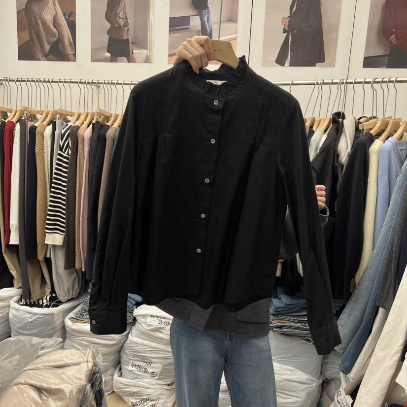 MOI-A韓國代購㊣女士新款職業推薦熱賣25秋冬真品襯衫蕾絲衫MOI-A襯衫/蕾絲衫圖色2