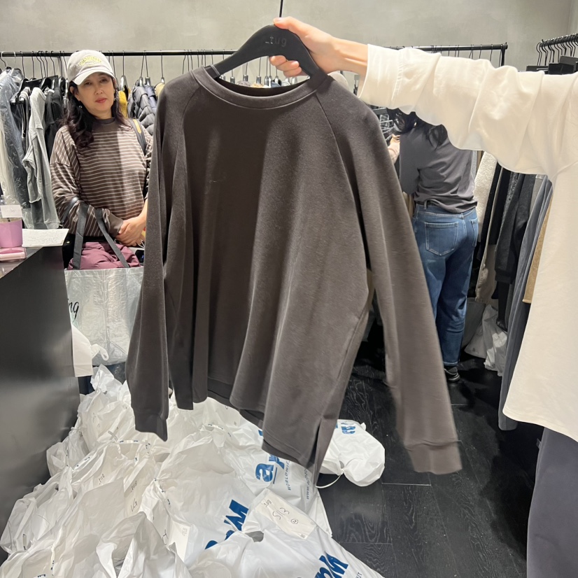 TUG韓國直郵㊣女裝新款熱賣推薦時尚職業真品休閑25秋冬長袖T恤TUG長袖T恤圖色2