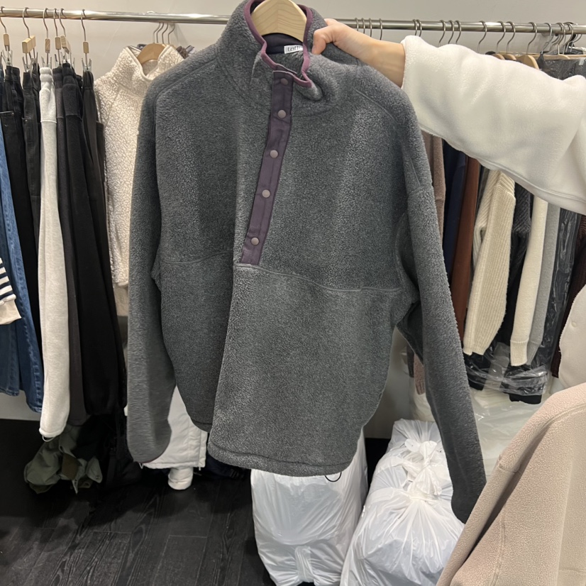 TAFFETA東大門㊣實拍女裝新款25秋冬職業衛衣不含內搭羊毛保暖TAFFETA衛衣圖色3