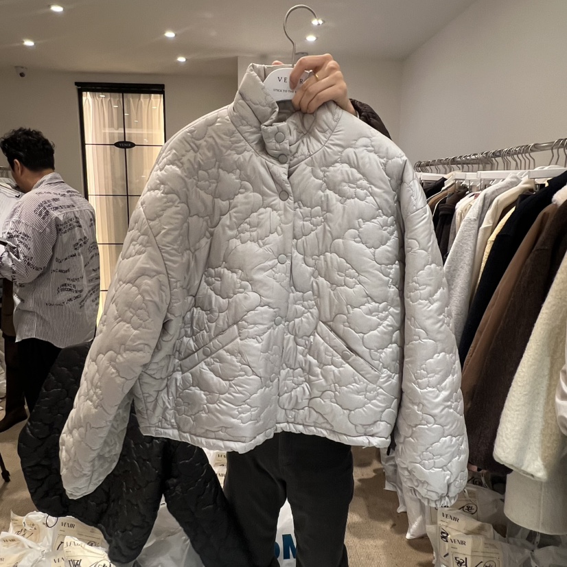 VENIR-a東大門㊣實拍女裝新款時尚熱賣真品短款棉服絎縫絨VENIR-a短款棉服圖色3