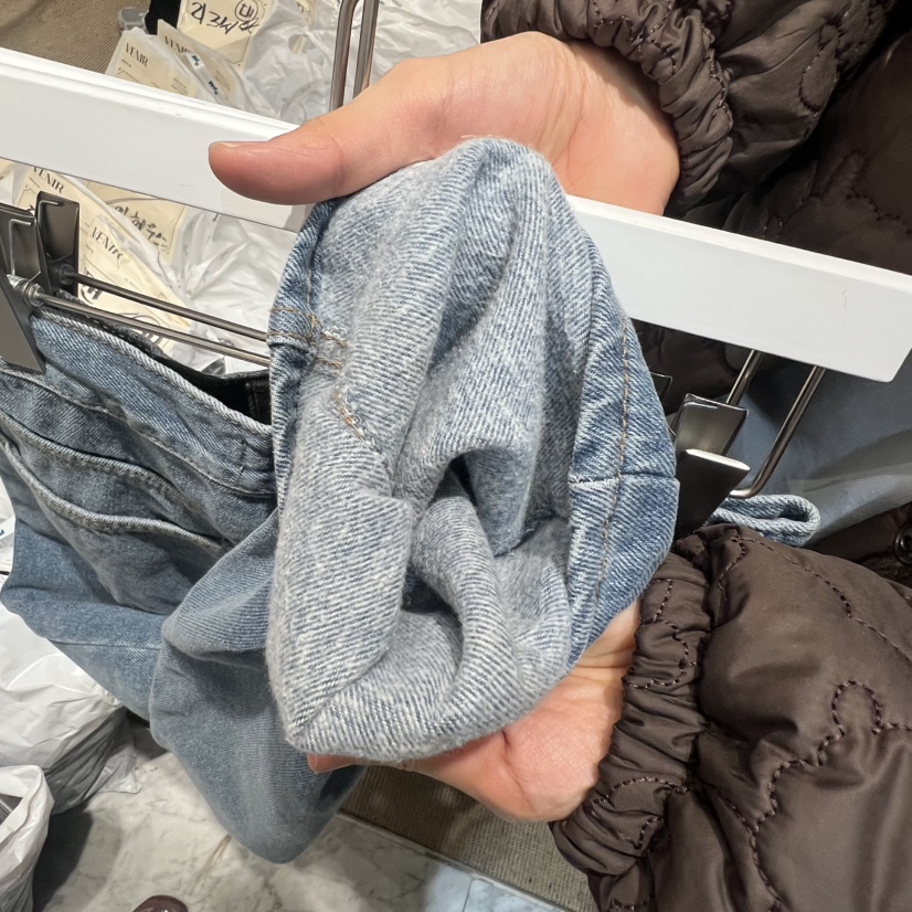 VENIR-a東大門㊣直郵女士新款休閑時尚熱賣職業牛仔褲拉絨VENIR-a牛仔褲