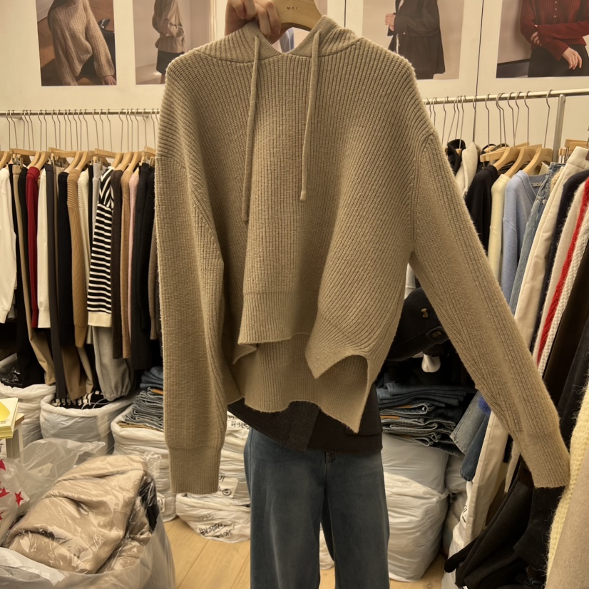 MOI-A東大門㊣直郵女士新品休閑熱賣25秋冬人氣時尚針織衫MOI-A針織衫圖色1