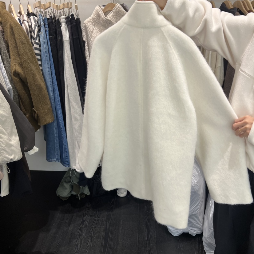 TAFFETA韓國直郵㊣女士新款真品人氣時尚推薦職業短款大衣羊駝TAFFETA短款大衣