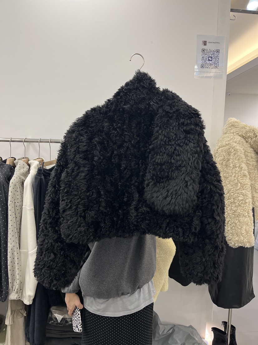 LEMATIN韓國代購㊣女裝新款真品職業人氣25秋冬夾克短款圍巾LEMATIN夾克