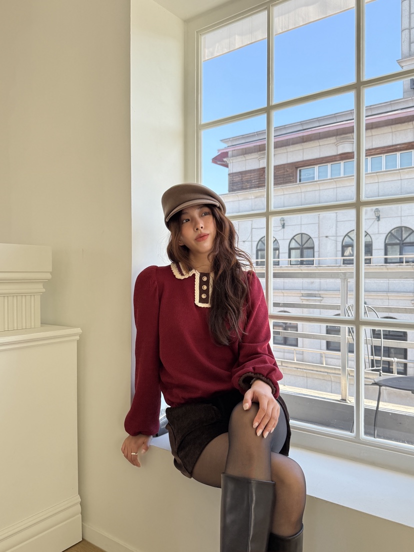 MOSMOS東大門㊣代購女裝新品真品推薦25秋冬人氣休閑針織衫MOSMOS針織衫