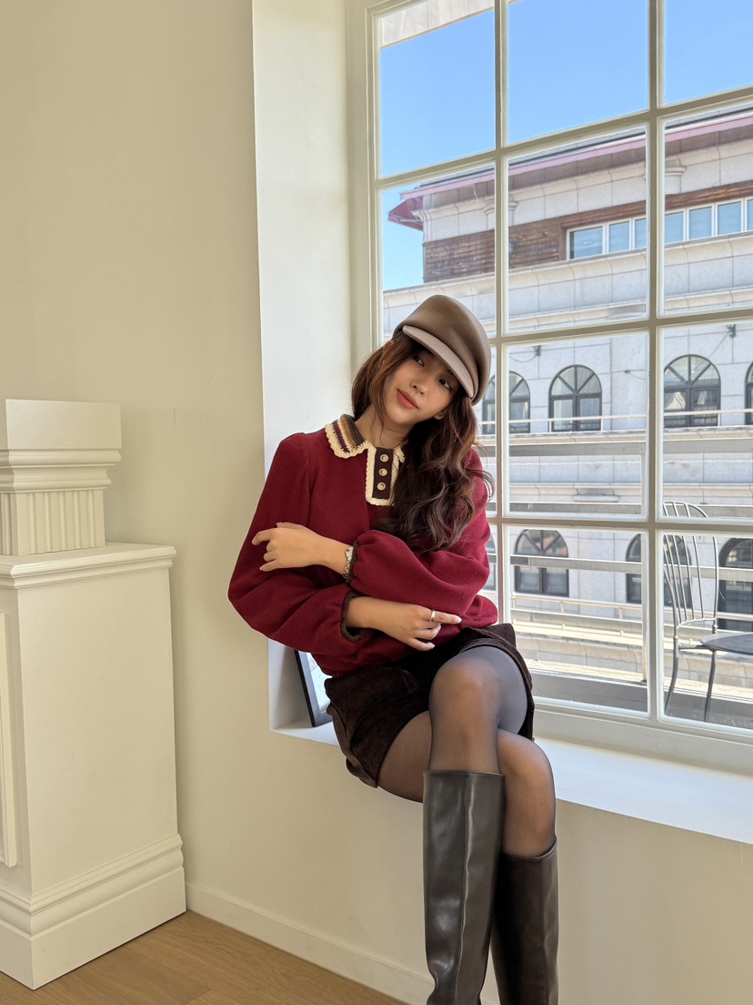 MOSMOS東大門㊣代購女裝新品真品推薦25秋冬人氣休閑針織衫MOSMOS針織衫