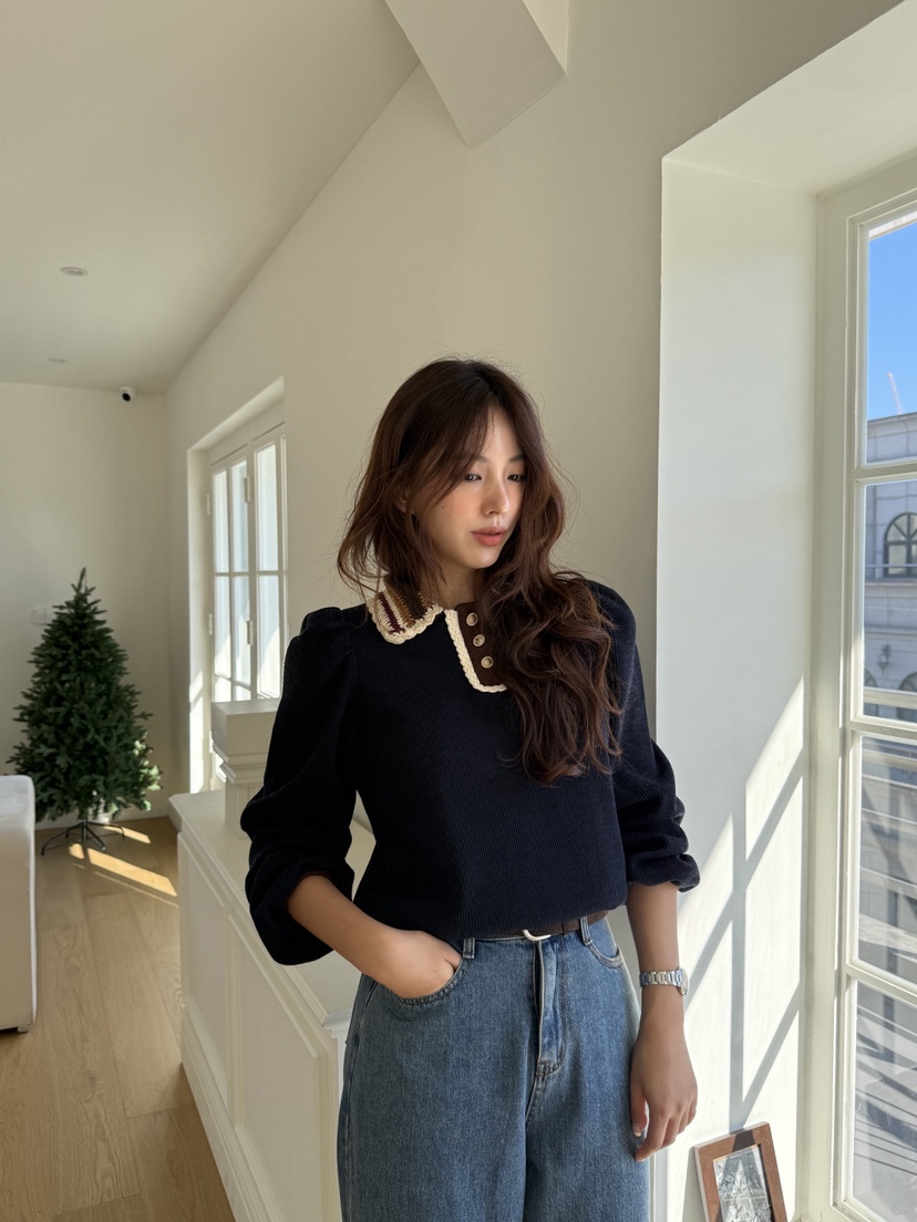 MOSMOS東大門㊣代購女裝新品真品推薦25秋冬人氣休閑針織衫MOSMOS針織衫