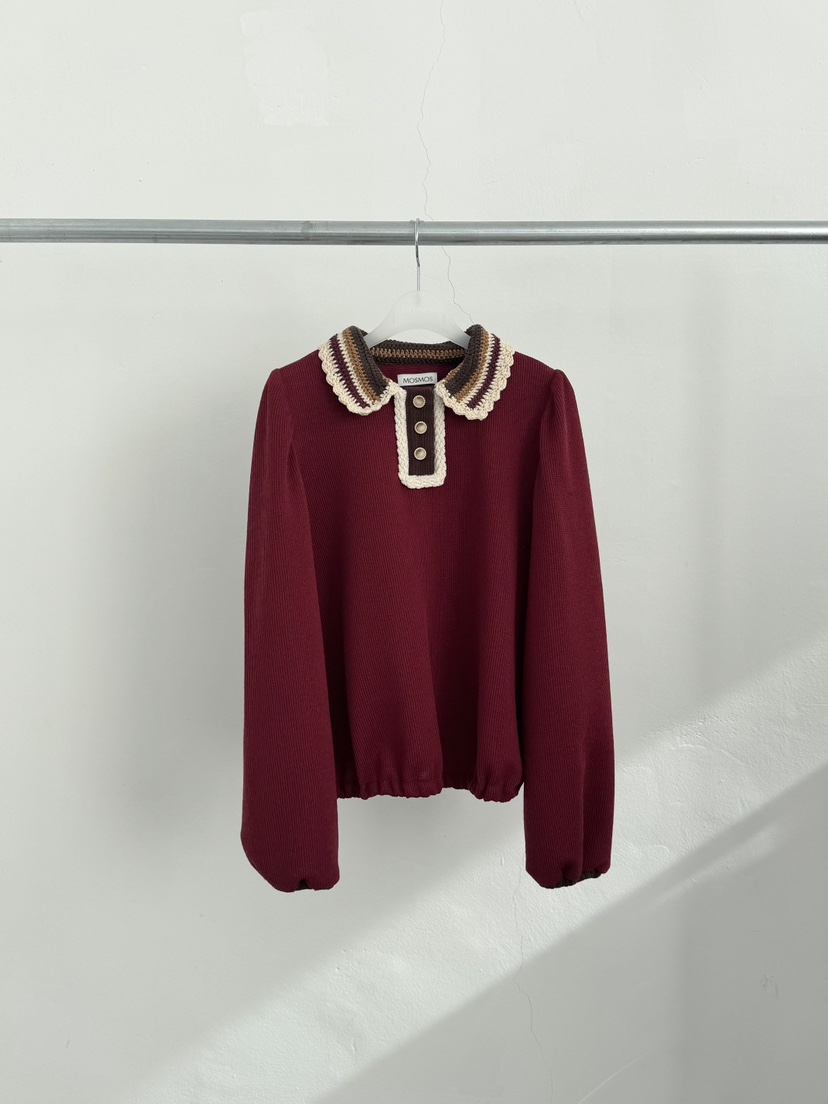 MOSMOS東大門㊣代購女裝新品真品推薦25秋冬人氣休閑針織衫MOSMOS針織衫圖色1