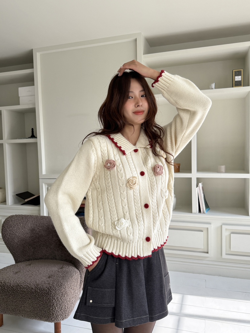 MOSMOS東大門㊣實拍女裝新品真品人氣時尚熱賣休閑25秋冬針織衫MOSMOS針織衫