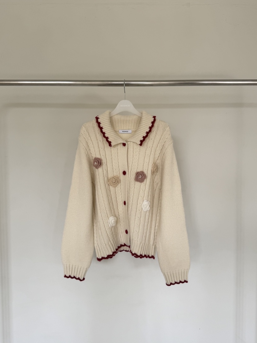 MOSMOS東大門㊣實拍女裝新品真品人氣時尚熱賣休閑25秋冬針織衫MOSMOS針織衫圖色1