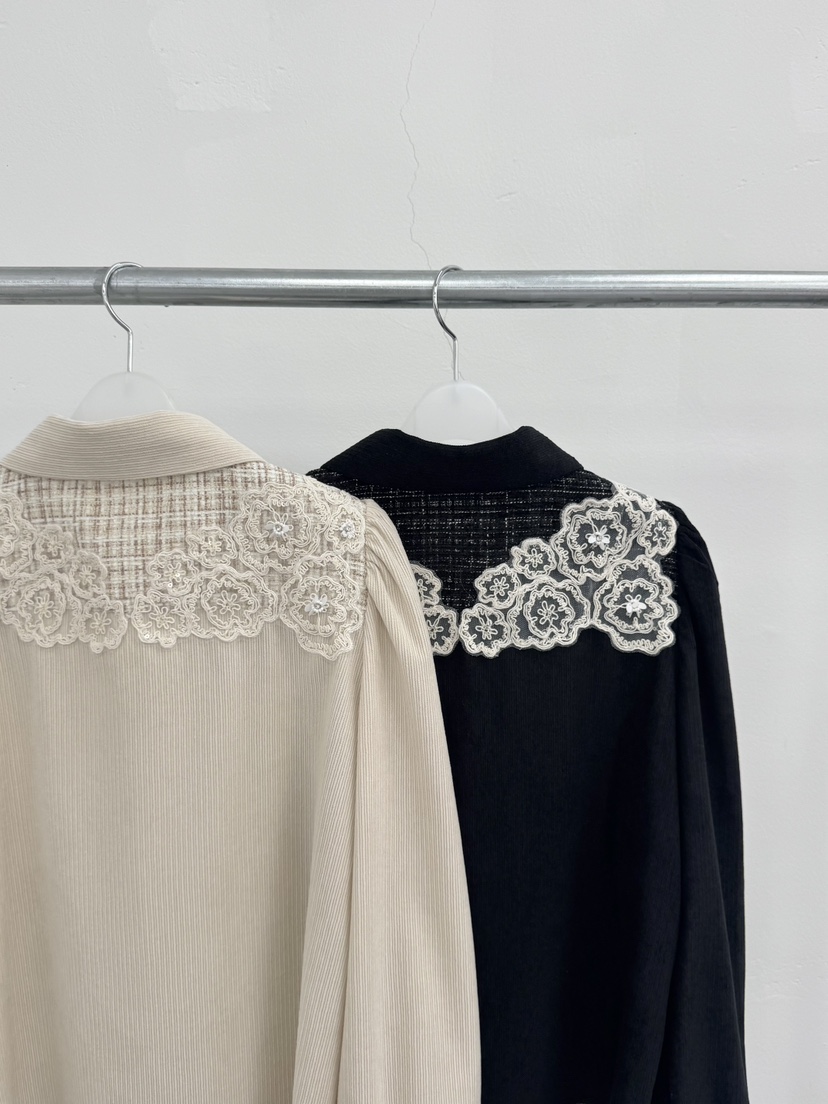 MOSMOS東大門㊣直郵女裝新品推薦25秋冬休閑真品襯衫蕾絲衫MOSMOS襯衫/蕾絲衫