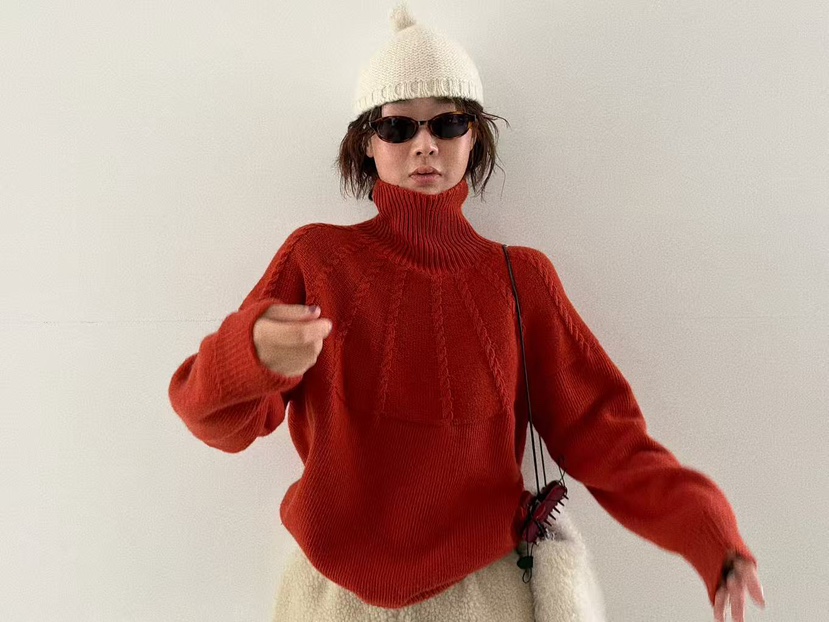 OLI SEOUL東大門㊣實拍女士新款時尚推薦熱賣休閑針織衫鏤空OLI SEOUL針織衫