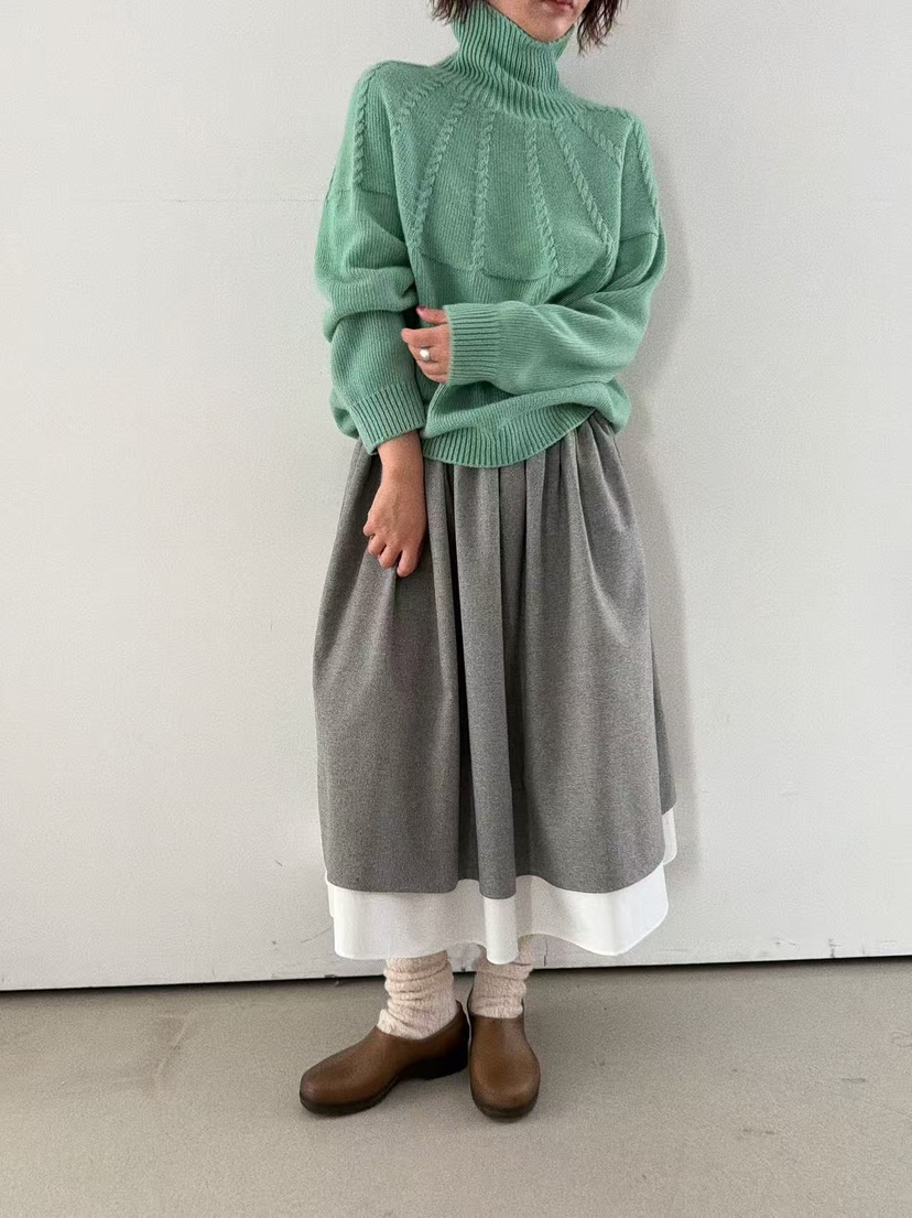 OLI SEOUL東大門㊣直郵女裝新品時尚人氣半身裙中短裙羊毛OLI SEOUL半身裙/中短裙