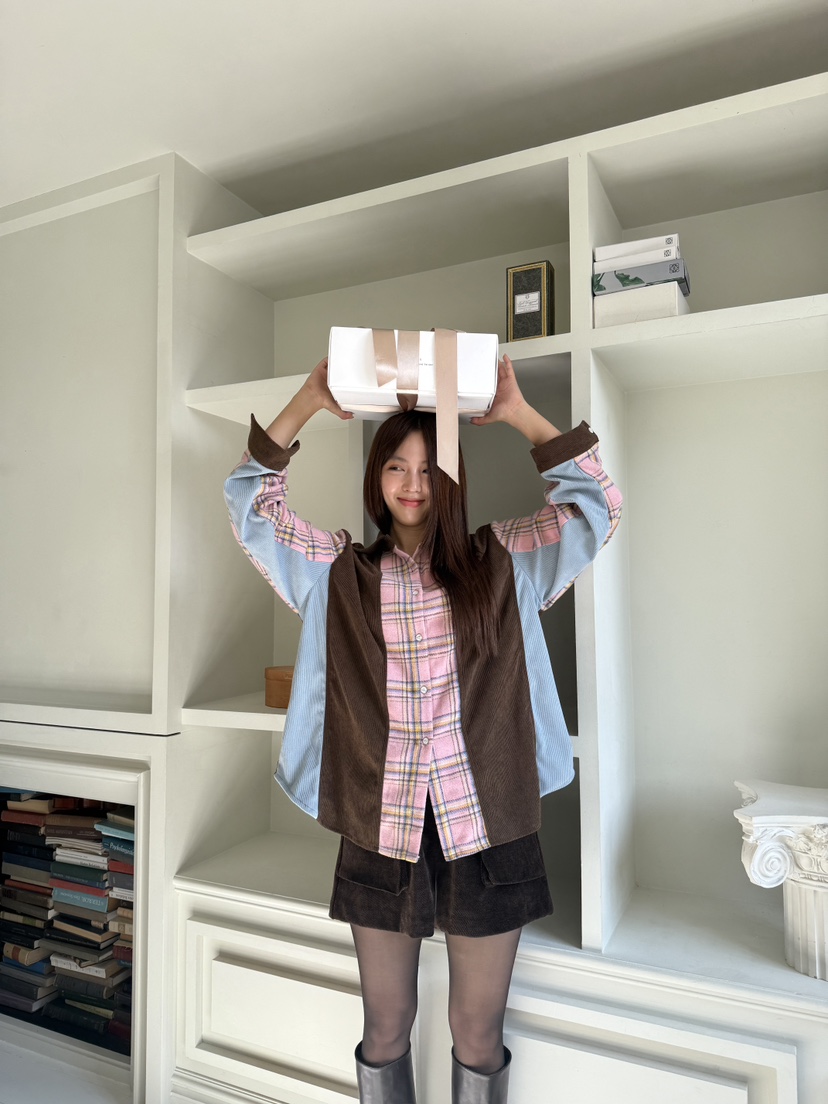 MOSMOS東大門㊣代購女裝新款休閑時尚人氣真品職業襯衫蕾絲衫MOSMOS襯衫/蕾絲衫