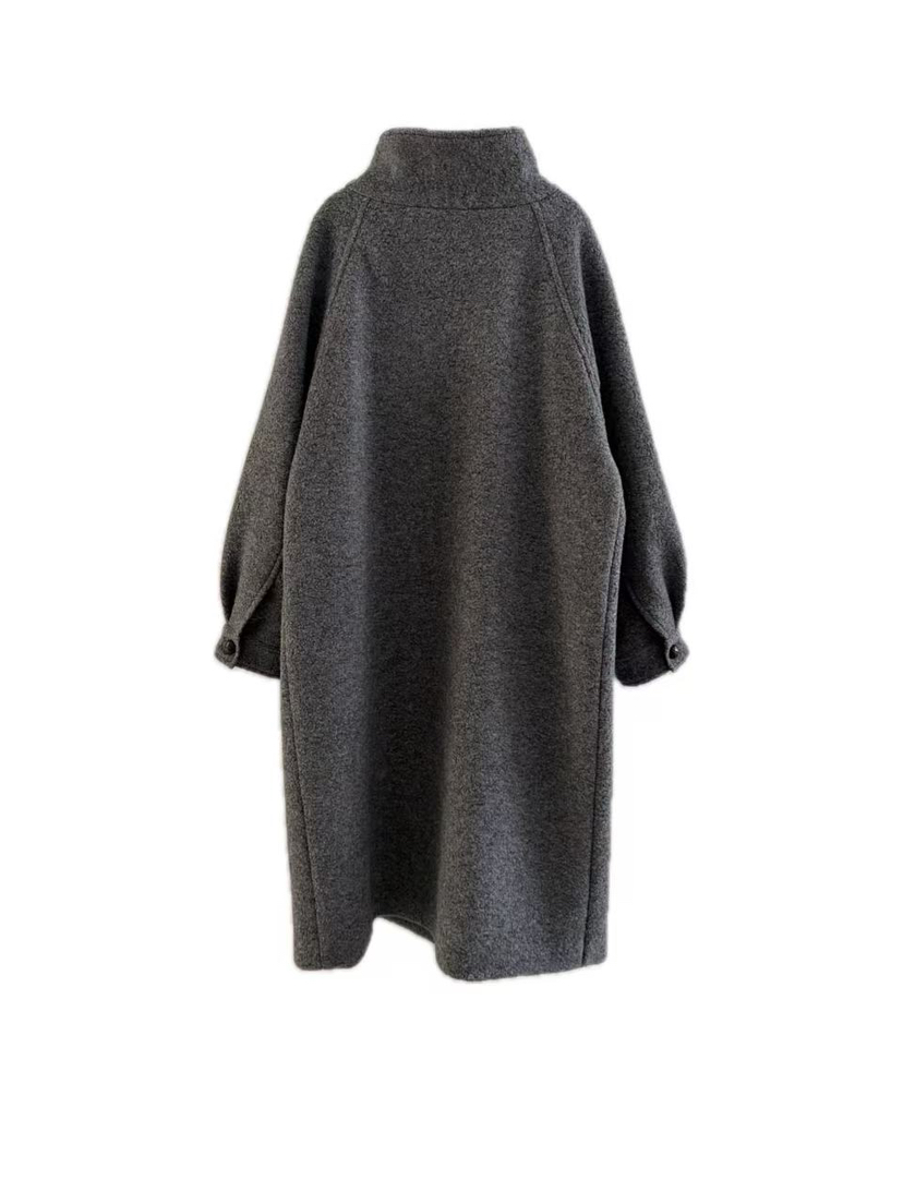 OLI SEOUL韓國代購㊣女士新款時尚推薦25秋冬熱賣中長款大衣OLI SEOUL中長款大衣