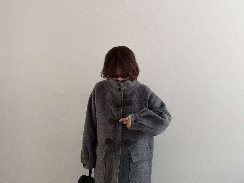 OLI SEOUL韓國代購㊣女士新款時尚推薦25秋冬熱賣中長款大衣OLI SEOUL中長款大衣