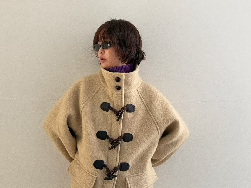 OLI SEOUL韓國代購㊣女士新款時尚推薦25秋冬熱賣中長款大衣OLI SEOUL中長款大衣