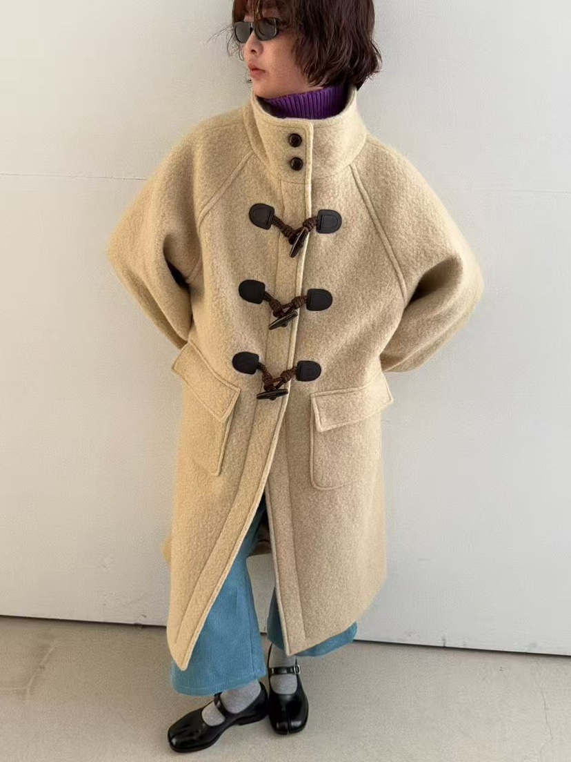 OLI SEOUL韓國代購㊣女士新款時尚推薦25秋冬熱賣中長款大衣OLI SEOUL中長款大衣