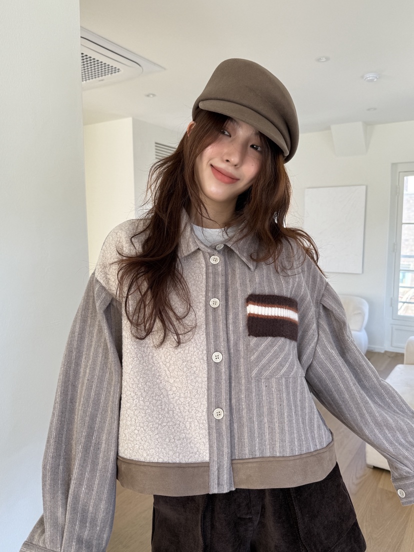 MOSMOS韓國代購㊣女士新品熱賣休閑時尚職業真品人氣25秋冬夾克MOSMOS夾克