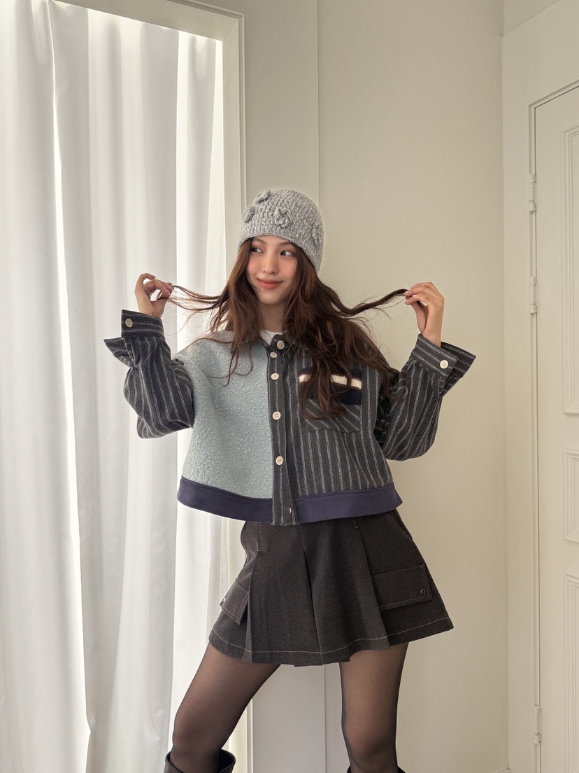 MOSMOS韓國代購㊣女士新品熱賣休閑時尚職業真品人氣25秋冬夾克MOSMOS夾克