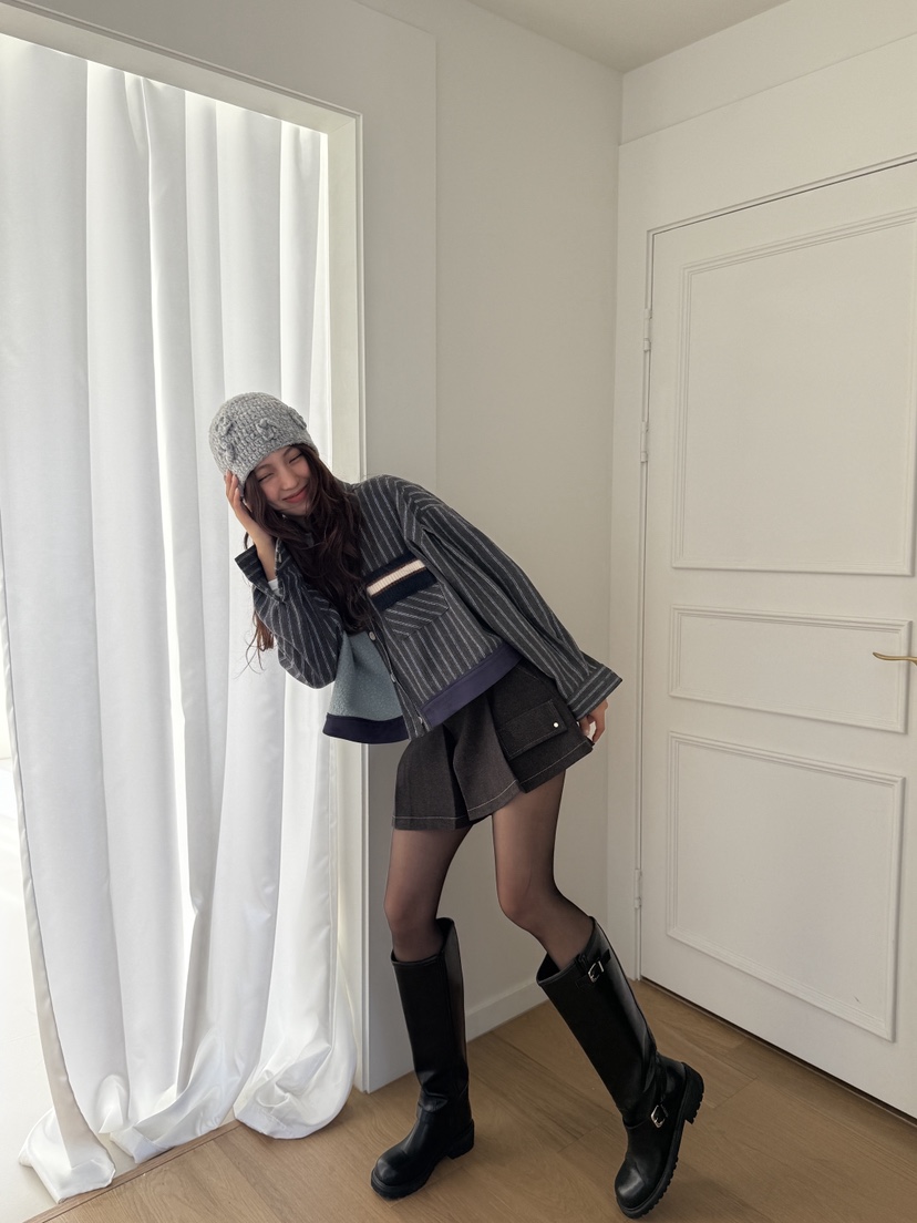 MOSMOS韓國代購㊣女士新品熱賣休閑時尚職業真品人氣25秋冬夾克MOSMOS夾克