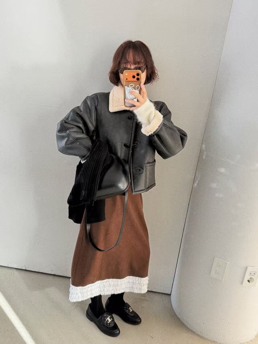 OLI SEOUL東大門㊣代購女士新款時尚推薦人氣25秋冬真品長裙OLI SEOUL長裙