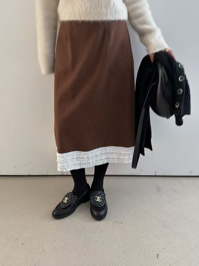 OLI SEOUL東大門㊣代購女士新款時尚推薦人氣25秋冬真品長裙OLI SEOUL長裙