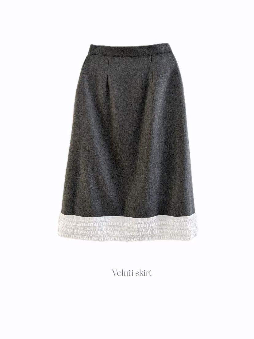 OLI SEOUL東大門㊣代購女士新款時尚推薦人氣25秋冬真品長裙OLI SEOUL長裙圖色1