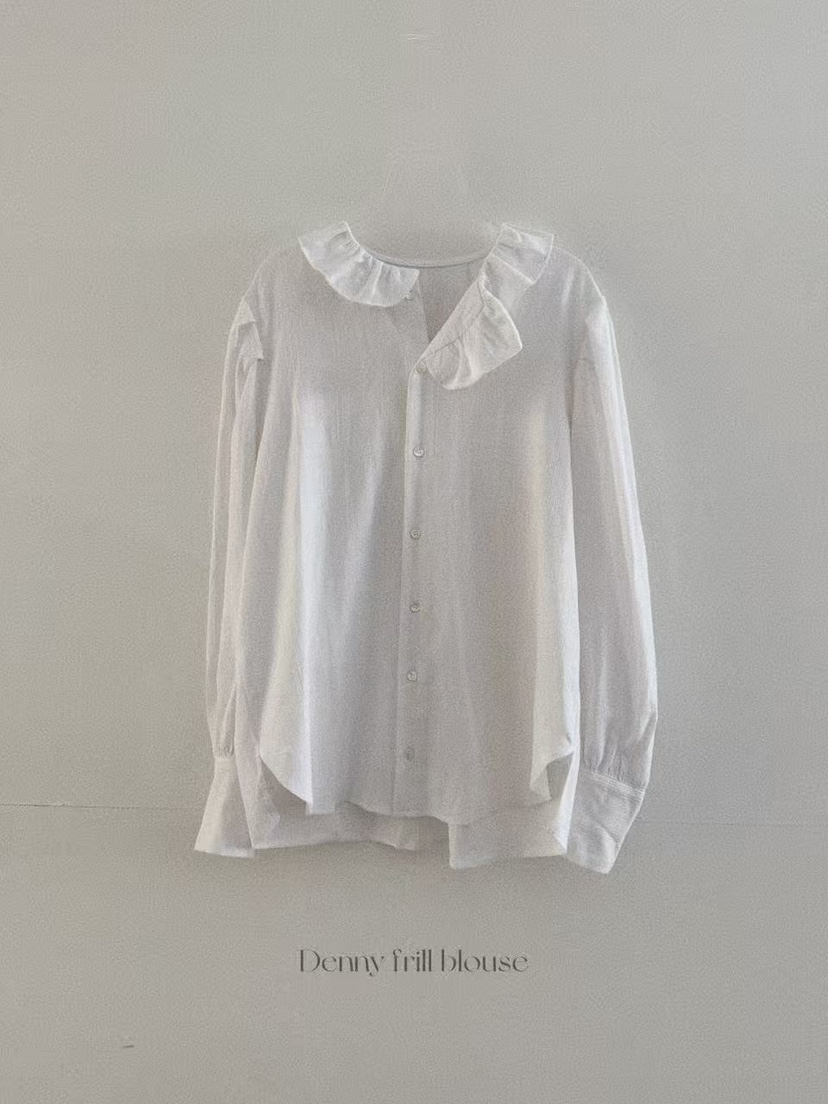 OLI SEOUL韓國直郵㊣女裝新款時尚推薦25秋冬職業襯衫蕾絲衫OLI SEOUL襯衫/蕾絲衫圖色2