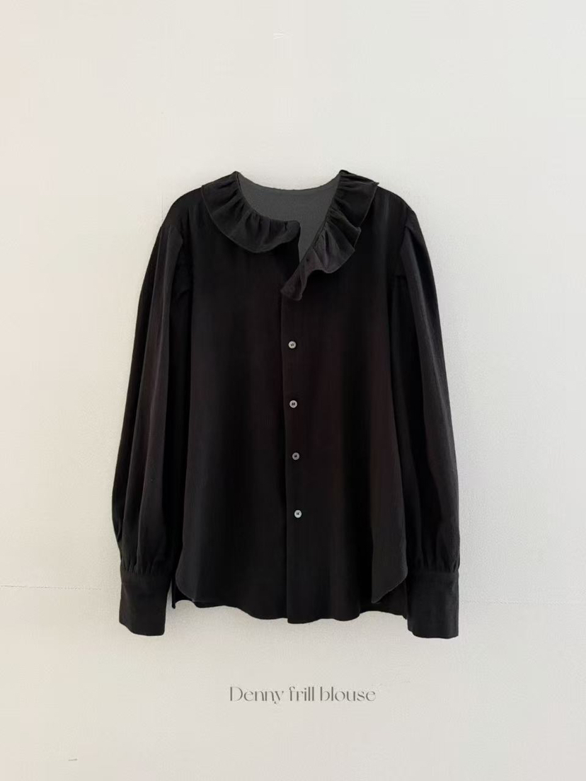 OLI SEOUL韓國直郵㊣女裝新款時尚推薦25秋冬職業襯衫蕾絲衫OLI SEOUL襯衫/蕾絲衫圖色3