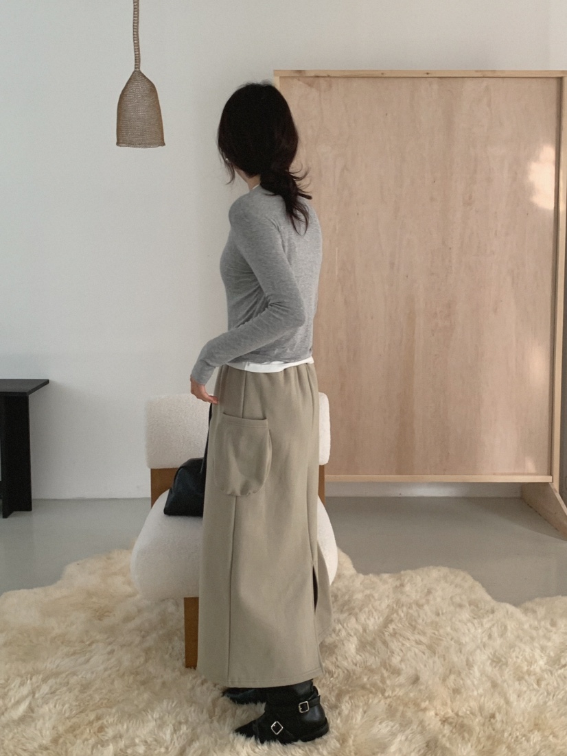 MOSMOS東大門㊣直郵女士新品職業時尚真品25秋冬推薦休閑長裙MOSMOS長裙