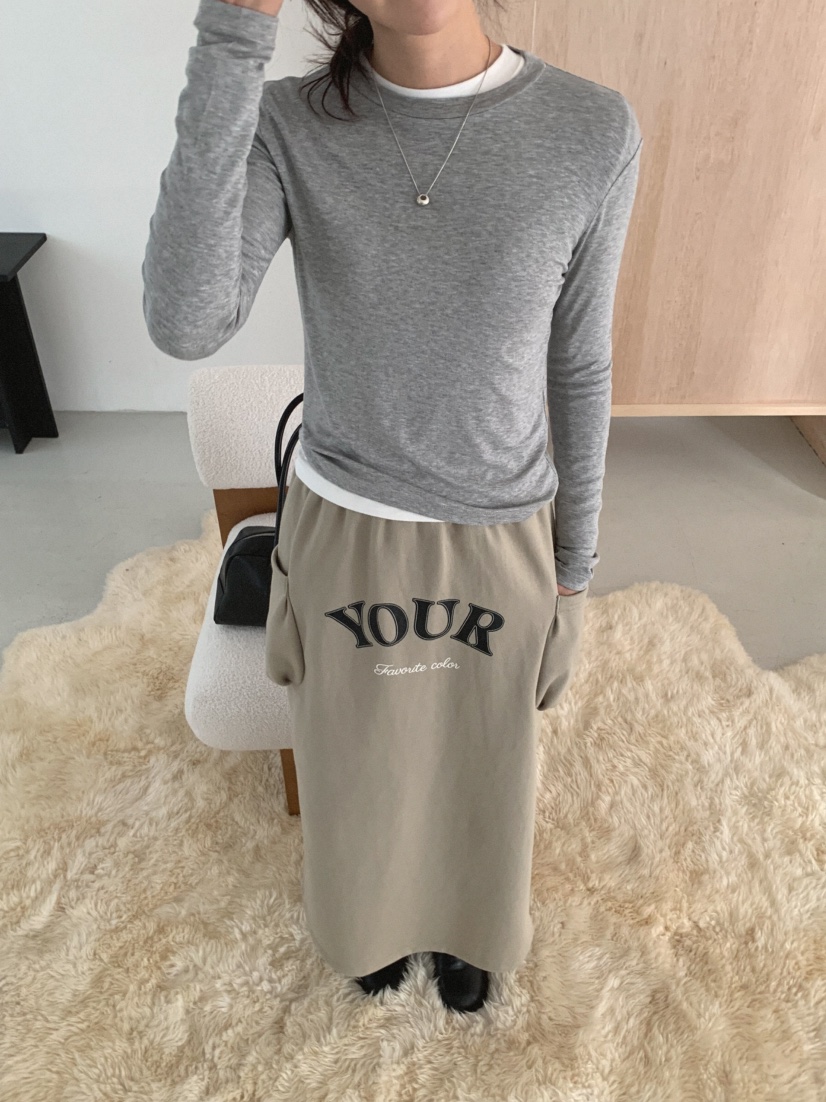 MOSMOS東大門㊣直郵女士新品職業時尚真品25秋冬推薦休閑長裙MOSMOS長裙