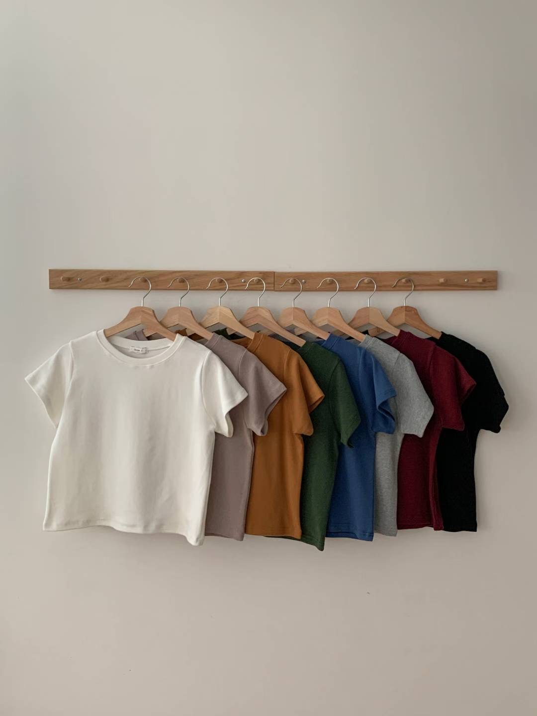 TDOUBLEJ韓國直郵㊣女士新款熱賣人氣時尚職業25秋冬推薦T恤TDOUBLEJT恤圖色6左六色