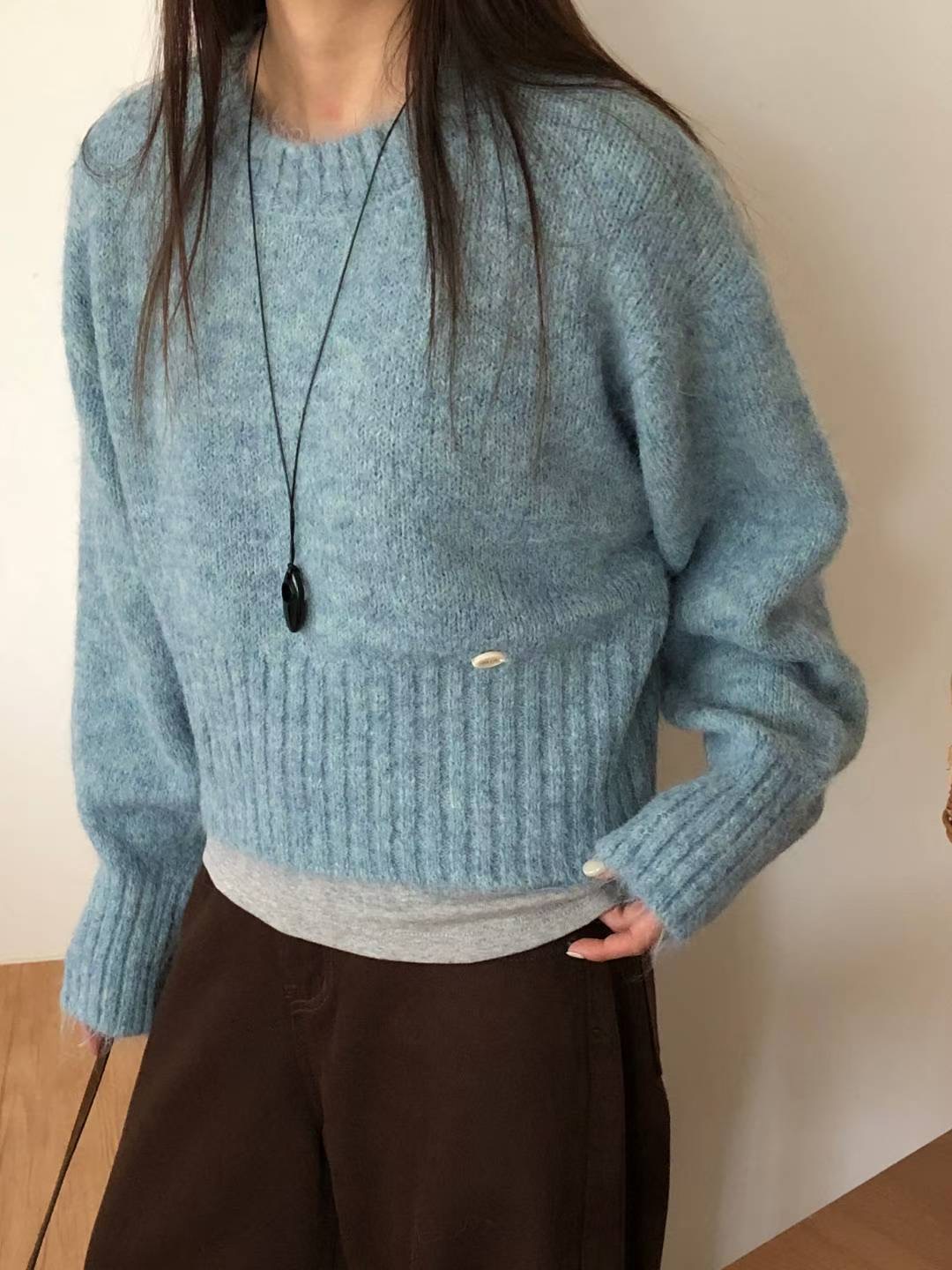 TDOUBLEJ東大門㊣直郵女裝新款熱賣職業推薦休閑時尚人氣毛衣TDOUBLEJ毛衣圖色2