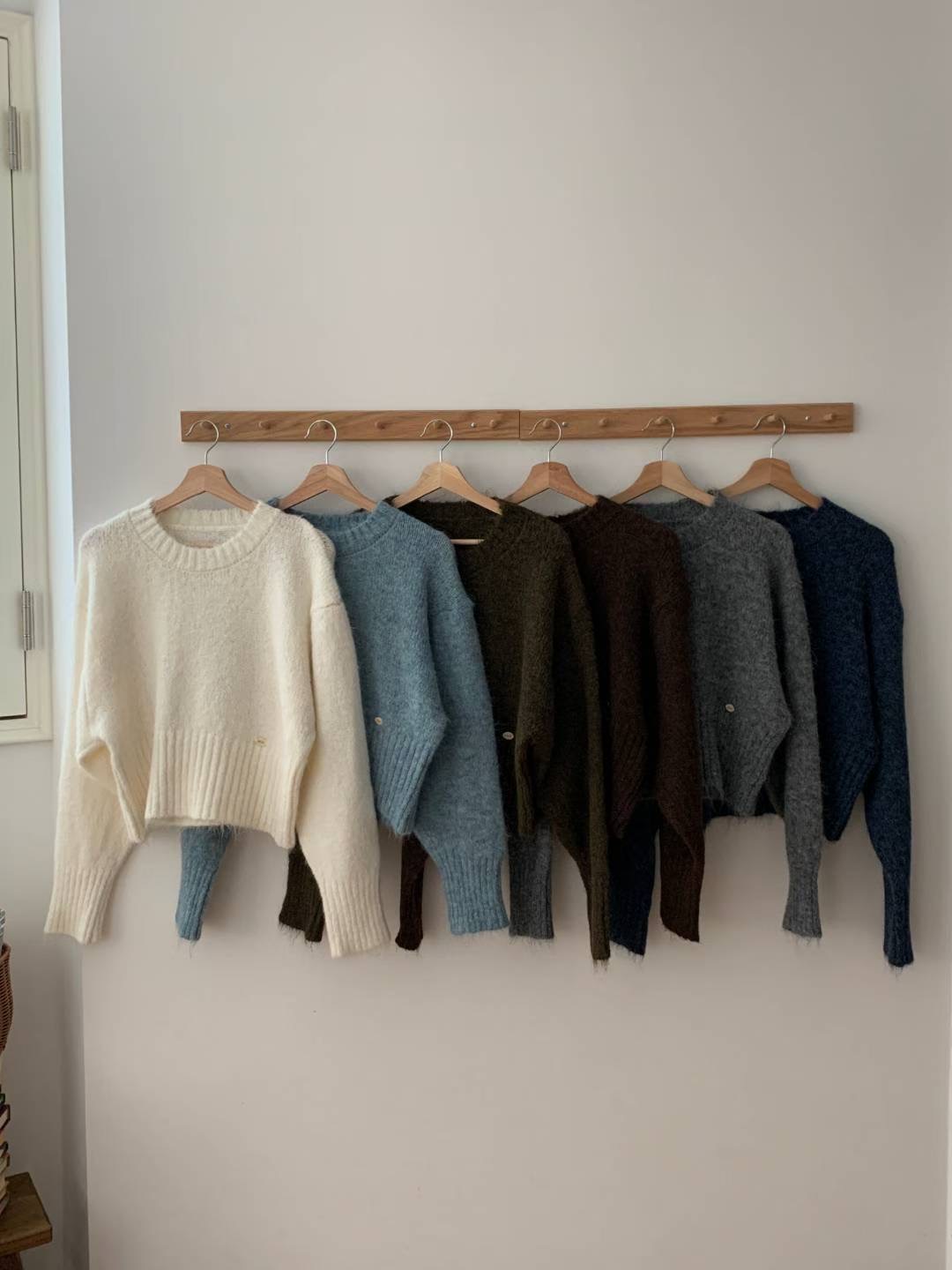 TDOUBLEJ東大門㊣直郵女裝新款熱賣職業推薦休閑時尚人氣毛衣TDOUBLEJ毛衣圖色4左四色