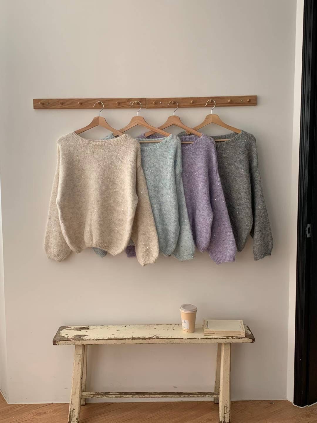 TDOUBLEJ東大門㊣實拍女裝新款人氣熱賣25秋冬職業推薦毛衣TDOUBLEJ毛衣