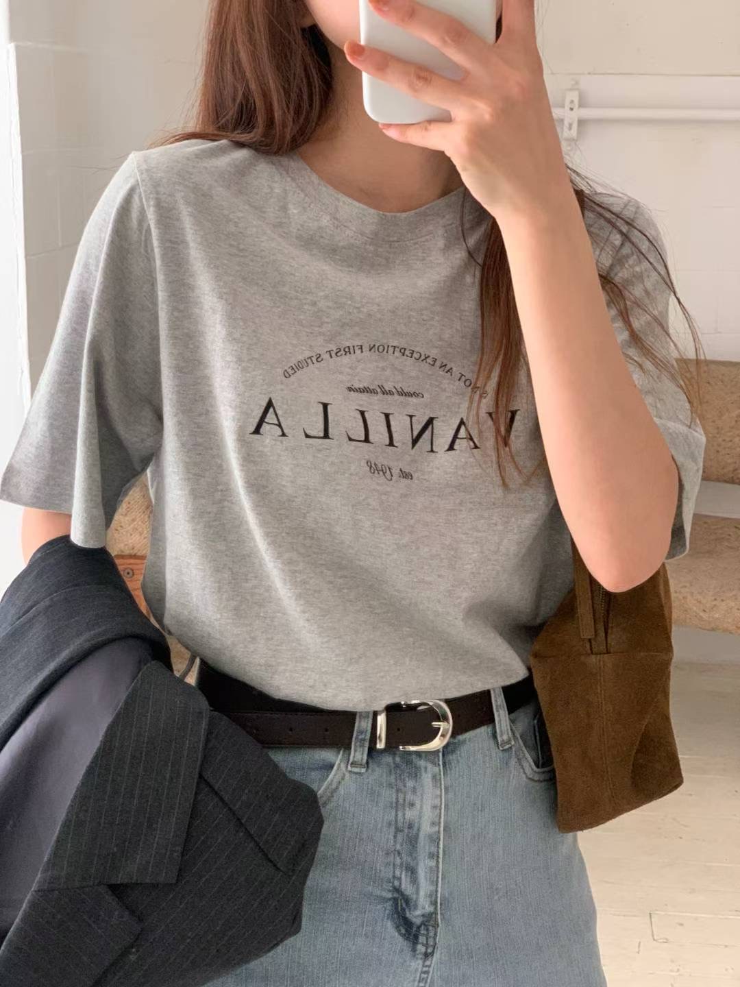 TDOUBLEJ東大門㊣直郵女裝新款時尚職業熱賣25秋冬人氣推薦T恤TDOUBLEJT恤圖色2