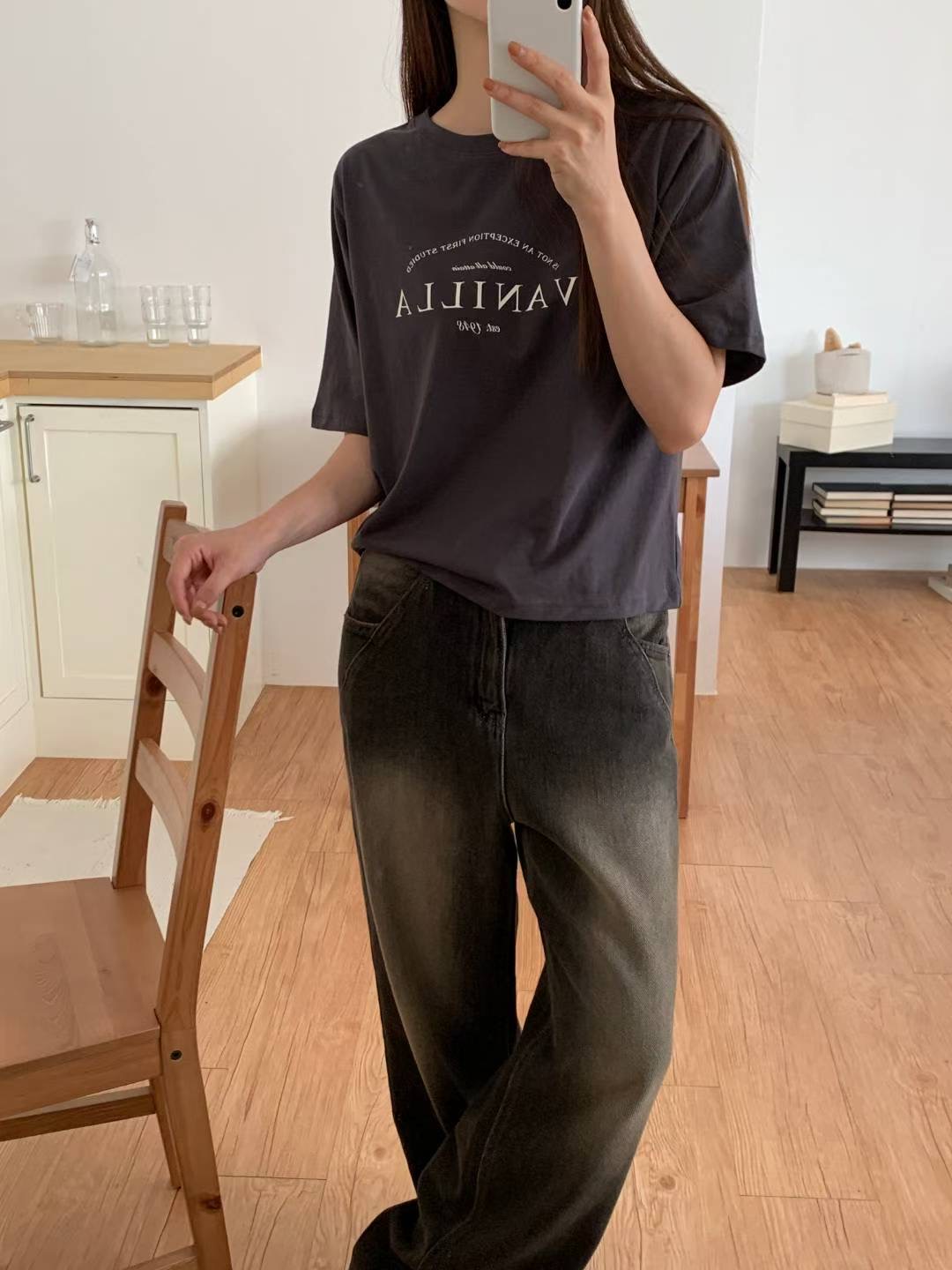 TDOUBLEJ東大門㊣直郵女裝新款時尚職業熱賣25秋冬人氣推薦T恤TDOUBLEJT恤圖色4