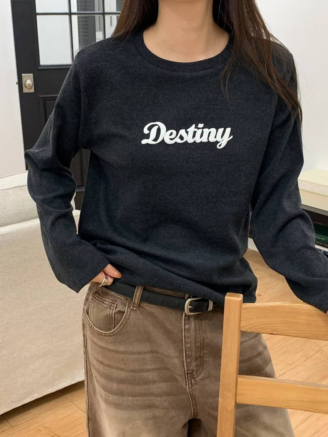 TDOUBLEJ東大門㊣直郵女裝新款休閑25秋冬熱賣時尚推薦長袖T恤TDOUBLEJ長袖T恤圖色3